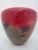 Michael Nourot Red Satin Series Gold Leaf Art Glass Vase Rb 39 91 Mn For Sale - Image 10 of 15