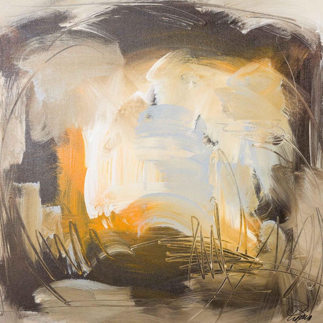 Danish Artist, Abstract Composition, Late 20th Century, Acrylic on Canvas For Sale - Image 4 of 7