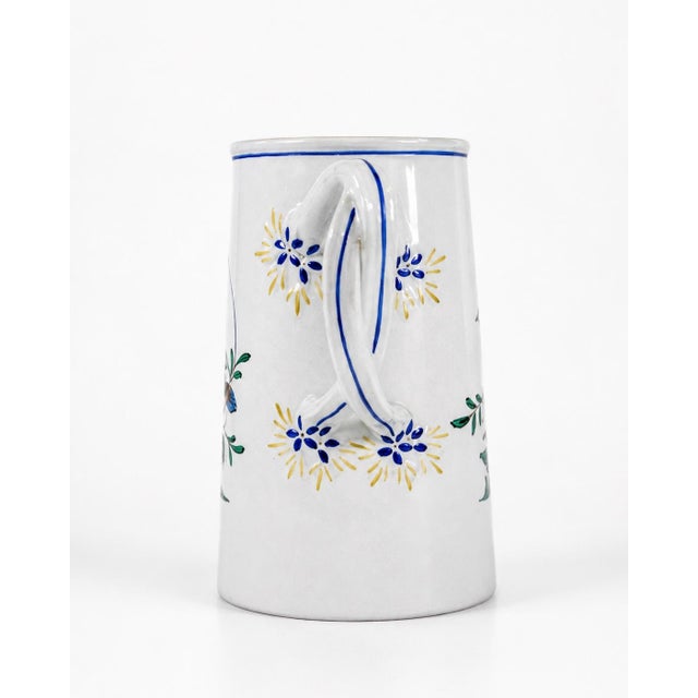 1980s Vintage Copeland Spode Queen’s Bird Pitcher Jug England Fine Stone 24 Oz For Sale - Image 5 of 8