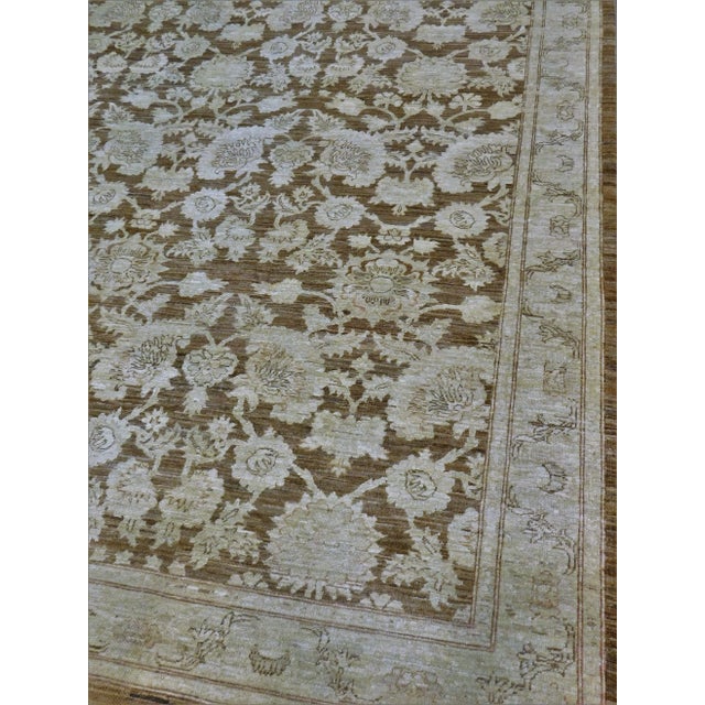 Extra fine natural dyed handmade luxury rug. Low pile.