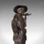 Late 19th Century Tall Antique Decorative Chinese Bronze Water Carrier Statue For Sale - Image 11 of 13