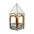 Glass Stained Glass Gazebo Candle Holder in Colored Glass, 1990s For Sale - Image 7 of 18