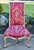 Wood French Rococo Boudoir Side Chair Red Gold Giltwood Cabriole Leg Medallion Urn For Sale - Image 7 of 16
