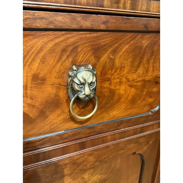 Wood 19th Century Regency Mahogany Breakfront For Sale - Image 7 of 7