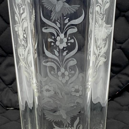 1980s Murano Giovanni Cenedese Glass Vase "Doves of Spring" (Limited Edition, Vintage 1982, Signed) Venini Seguso Barovier For Sale - Image 5 of 18