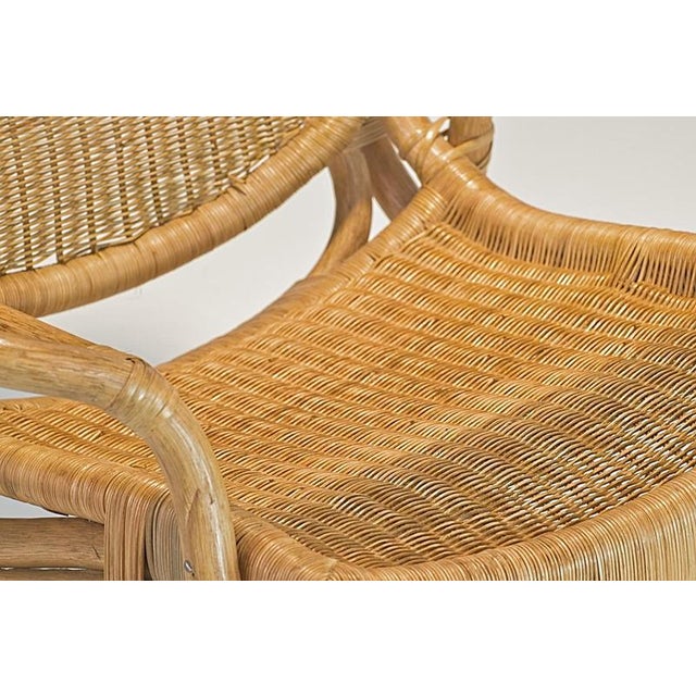 Wickerwork Easy Chair, Italy, 1970 For Sale - Image 18 of 18