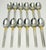 1990s Pfaltzgraff Golden Crossroads Stainless Steel Flatware - 61 Piece Set For Sale - Image 10 of 18