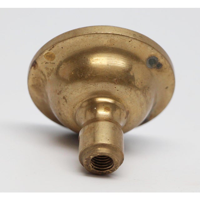 Brass Radial Flower Door Knob For Sale - Image 4 of 4