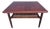 Mid 20th Century Gunnar Schwartz Teak Square Coffee Table with cane shelf For Sale