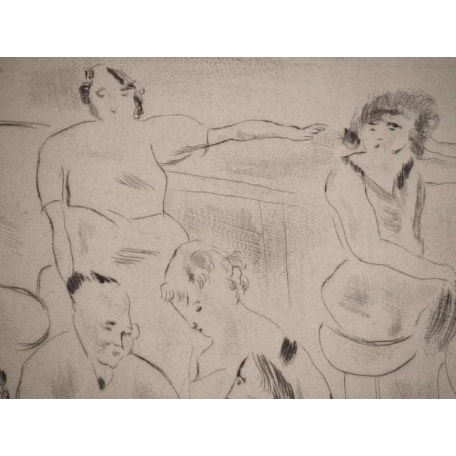 Jules Pascin, At the Ball, Original Engraving For Sale - Image 6 of 7