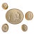Antique Italian Grand Tour Plaster Intaglios - Set of 5 (Group #8) For Sale