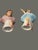 Mid 20th Century Vintage Figural Ballerina Angel Salt & Pepper Shakers Made in Japan For Sale - Image 5 of 6