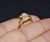 Metal Genuine Natural 0.79cts VVS G Diamond 18k Solid Gold Bypass Ring, Size 6.75 For Sale - Image 7 of 8