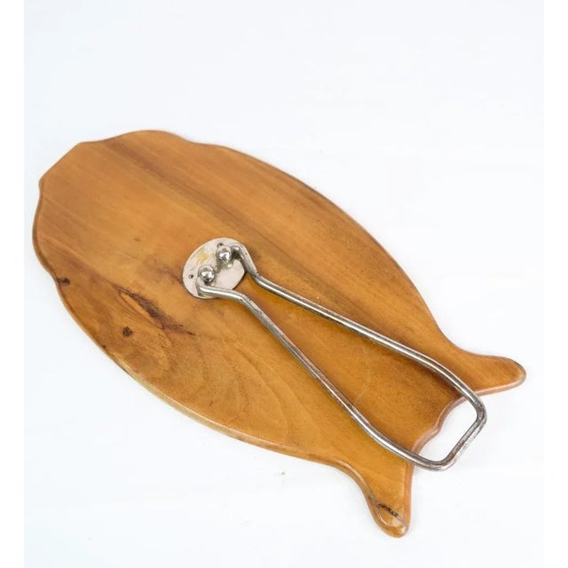 Brown Table Mirror with Walnut Frame, 1880s For Sale - Image 8 of 9