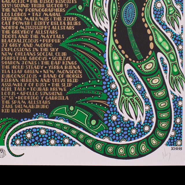 2007 American Decorative Festival Art Poster, Artist Signed For Sale - Image 4 of 9