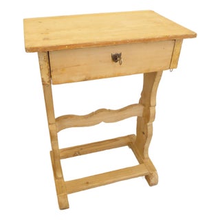 Antique Scandinavian Pine Console Table For Sale