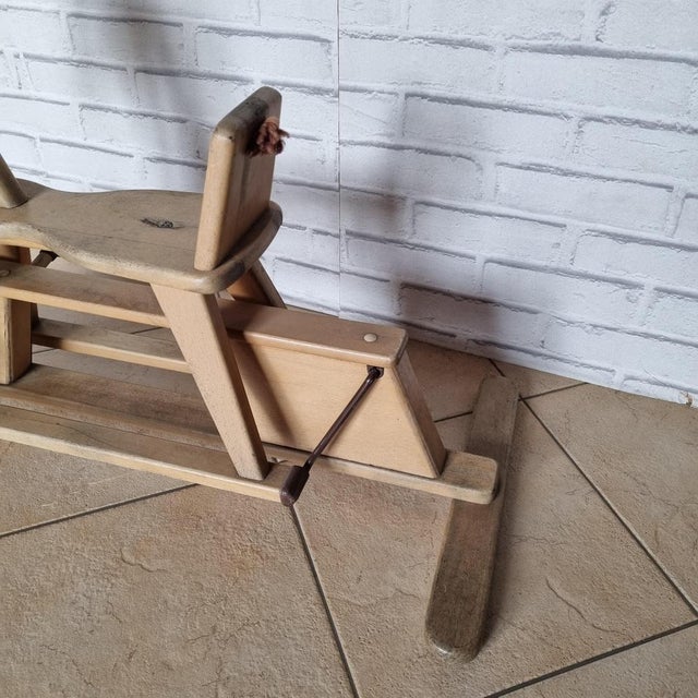 Brown Rocking Horse, 1970s For Sale - Image 13 of 18
