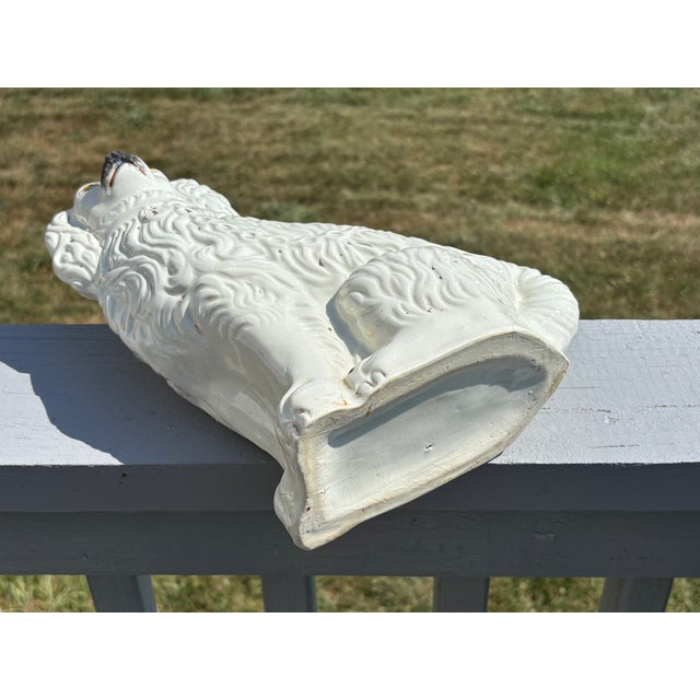 English 19th C. English Staffordshire Cavalier Spaniel - Large 12" Model For Sale - Image 3 of 9