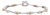 0.68ctw White Yellow Diamond Bracelet 18k White Yellow Gold 7.5" Bar Chain For Sale