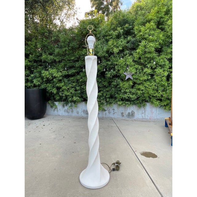 Michael Taylor 1980s Spiral Floor Lamp in the Style of Michael Taylor For Sale - Image 4 of 5