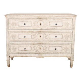 French Three Drawer Chest of Drawers For Sale