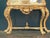 French 1940s French Louis XVI Baroque Rococo Console Table & Mirror Set – Hand-Carved Beechwood With Marble Top For Sale - Image 3 of 12