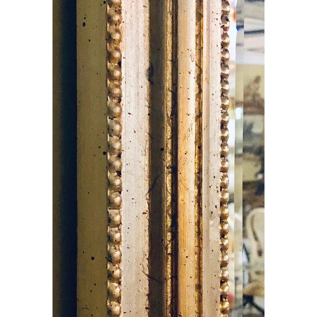 Italian Console Mirror Having Silver Leaf Eglomise Design by LaBarge For Sale - Image 11 of 13