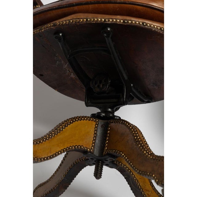 Captain's Swivel Chair, 1920s For Sale - Image 4 of 12