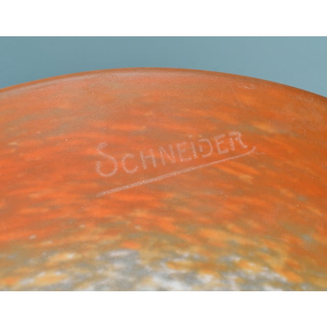 1930s French Art Deco Pendant Light by Schneider For Sale - Image 9 of 10