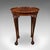 Antique Oval Side Table, English, Burr Walnut, Lamp, Wine, Pie Crust, Edwardian For Sale - Image 4 of 12