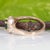 Colombian Emerald Ring With Natural Diamond Accents: Solid 14k Gold, 5.2x4.7mm, Size 6.75 For Sale - Image 9 of 9