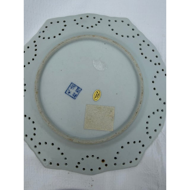 Blue Blue Chinosierie China Wall Plates - A Set For Sale - Image 8 of 10