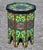 2020s Green Moroccan Hand-Painted Accent Table For Sale - Image 5 of 6