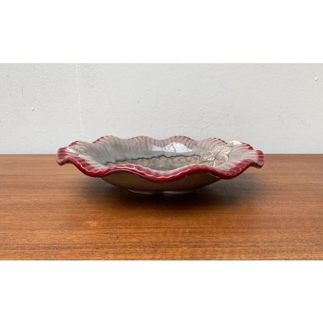 Large Mid-Century Eastern German GDR Pottery Bowl from Strehla Keramik, 1960s For Sale - Image 11 of 18