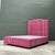 Mid-Century Modern Vintage Custom Queen Platform Bed in Scalamandre “Jakarta”: For Sale - Image 3 of 12