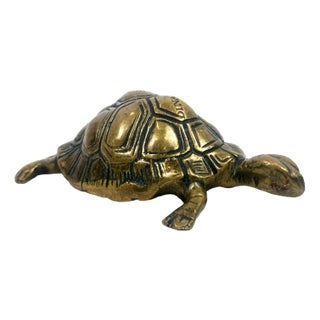Vintage Brass Turtle Figurine from Dinant, 1960s For Sale