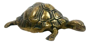 Vintage Brass Turtle Figurine from Dinant, 1960s