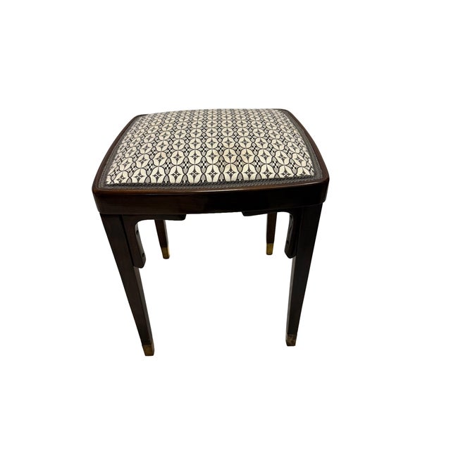 Set of Vienna Secession Armchair with Ottoman by Josef Hoffmann, 1890s For Sale - Image 9 of 18