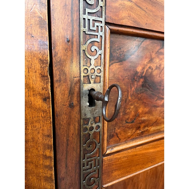 Early 19th Century French Walnut Chateau Armoire For Sale - Image 9 of 12