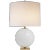 Elsie Table Lamp in Cream Reverse Painted Glass with Cream Linen Shade Designer: kate spade new york Height: 25.5" Shade...