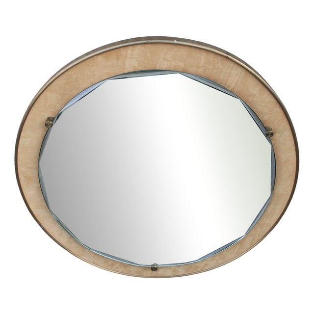 Italian Round Mirror by Santambrogio & De Berti, 1950 For Sale