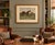 An impressive reproduction of 19th-century hand-colored equestrian engraving titled Skirmisher, after celebrated British...