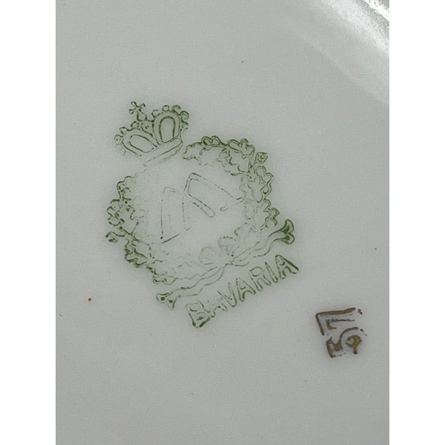 Antique Bavarian China Long Dish For Sale - Image 6 of 12
