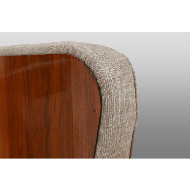 Art Deco Armchairs in Walnut Veneer, France, 1930s, Set of 2 For Sale - Image 6 of 17