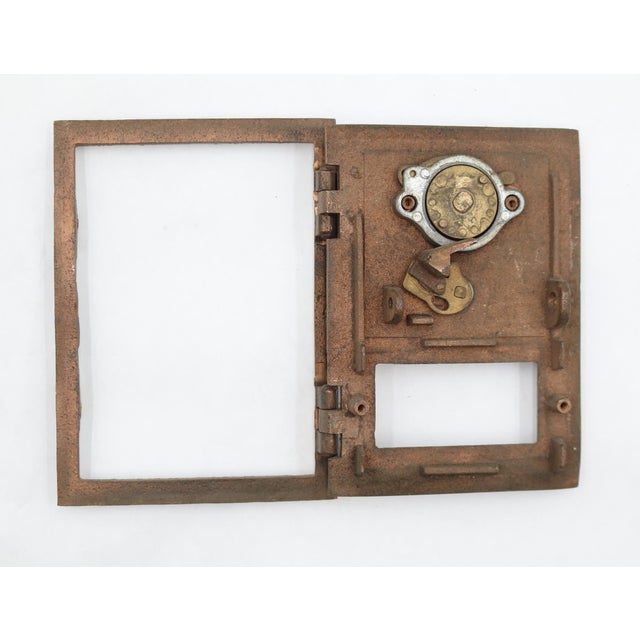 Vintage Bronze u.s. Post Office Combination Box Door For Sale - Image 6 of 7