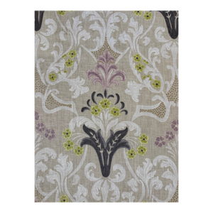 Designers Guild Fairfax Linen Fabric Lavender Tan Green Gold Dot 3 Yards