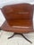 Traditional Vintage Baker Mahogany Drop-Leaf Pedestal Desk Console Table" For Sale - Image 3 of 8