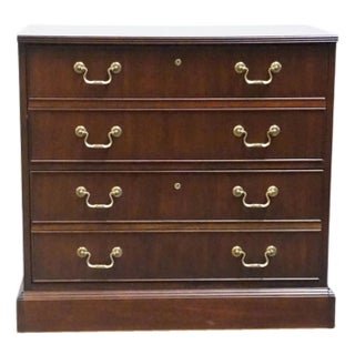Mount Airy Sold Mahogany Traditional Style 31" File Cabinet For Sale