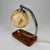 Art Deco Wood and Marble Glass Table Lamp, 1940s For Sale - Image 6 of 8