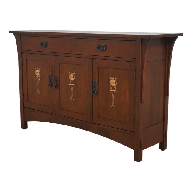 Stickley Harvey Ellis Arts & Crafts Tv Media Cabinet For Sale